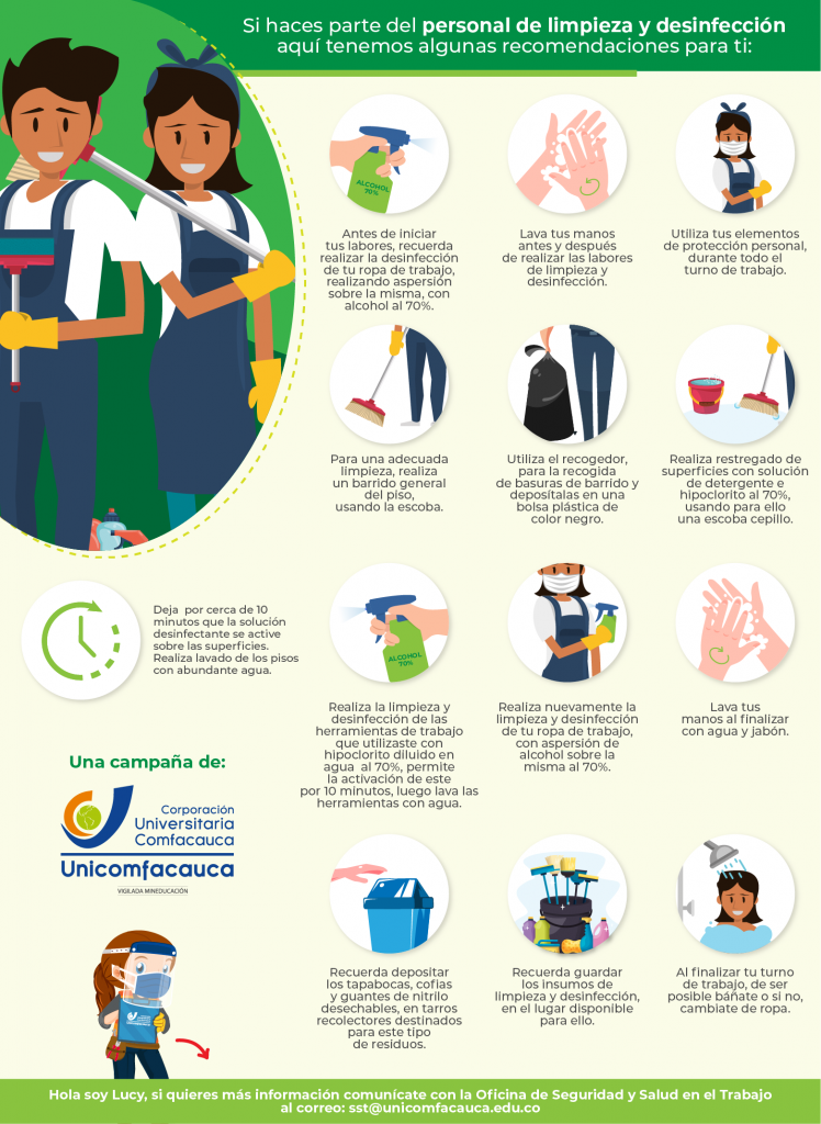 Personal de limpieza | UNICOMFACAUCA