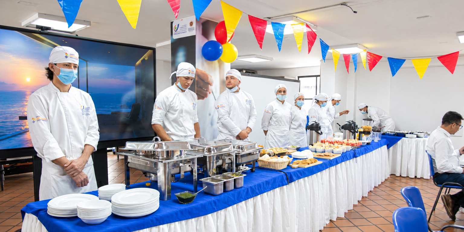 Gastronomía que inspira: los buffets temáticos que fortalecen la práctica profesional en Unicomfacauca