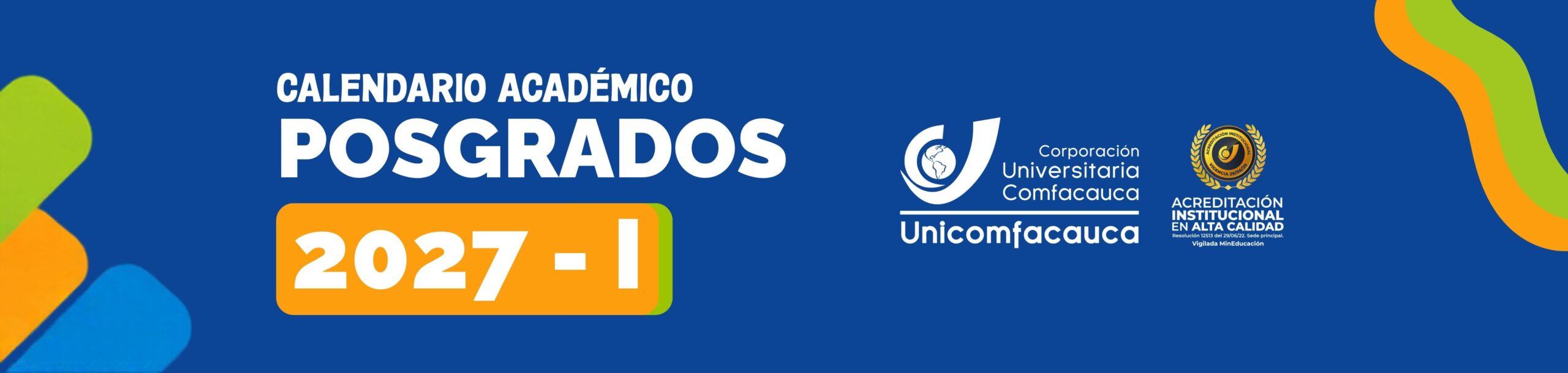 Calendario Académico Posgrados 2027- I