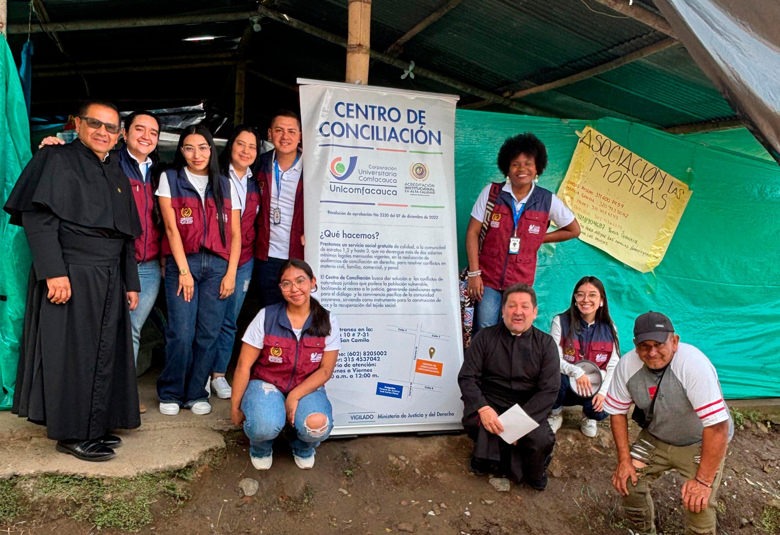 Brigada Jurídica Unicomfacauca presente en acompañamiento a familias damnificadas de la comuna 6