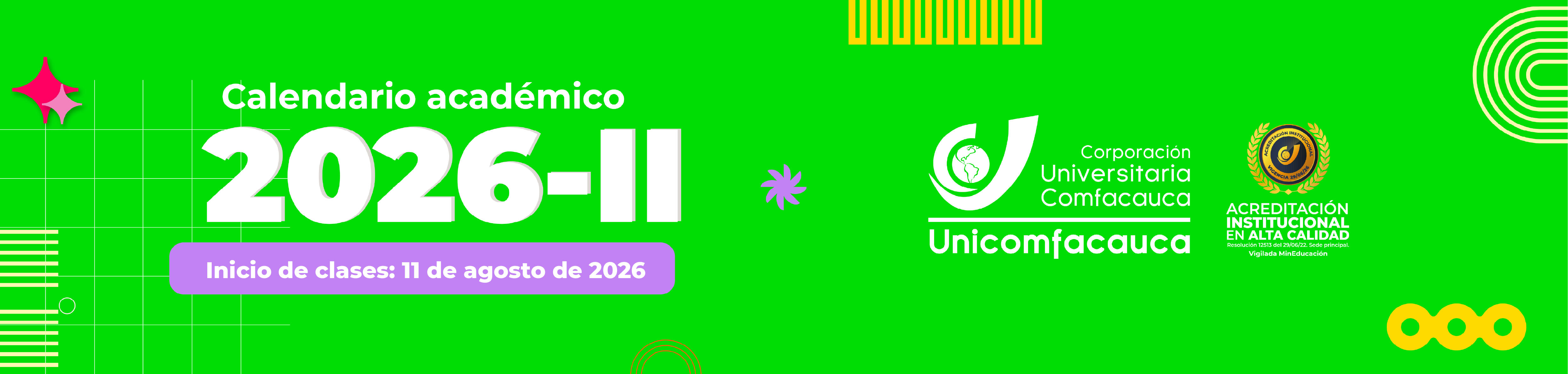 Calendario Académico Pregrado 2026-2