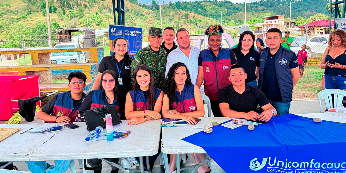 Nuestro Consultorio Jurídico y Centro de Conciliación desarrollaron una Brigada Jurídico Psicosocial en la vereda Pueblillo