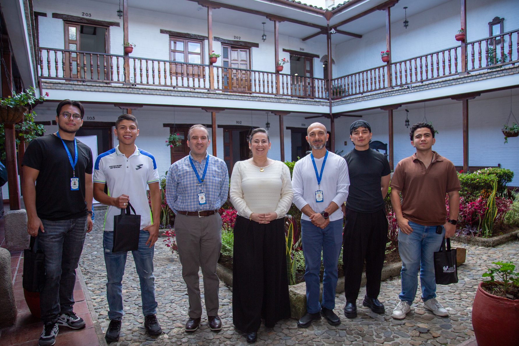 Estudiantes de intercambio internacional.
