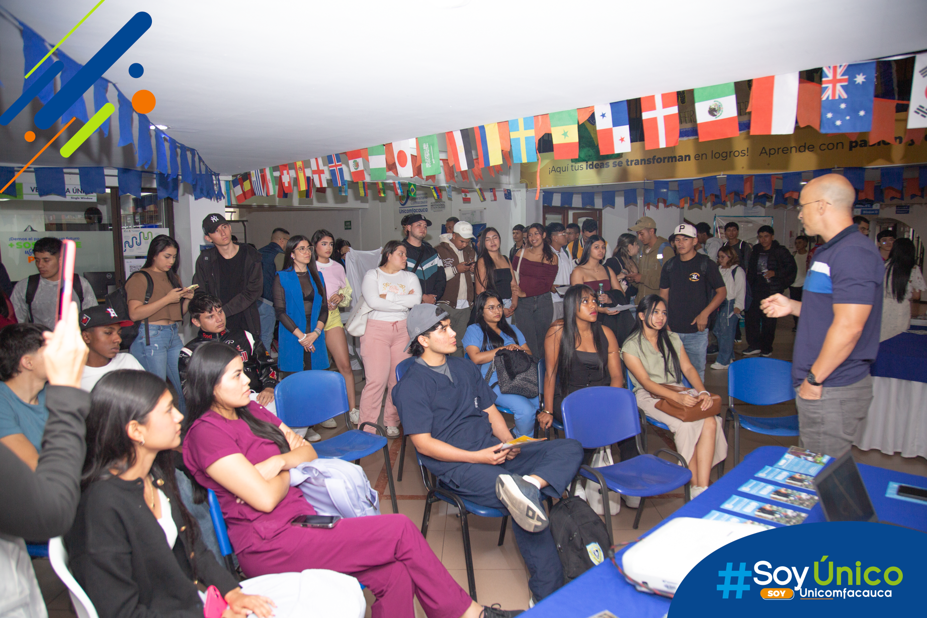 Charla idiomas en Ferias de Internacionalización.