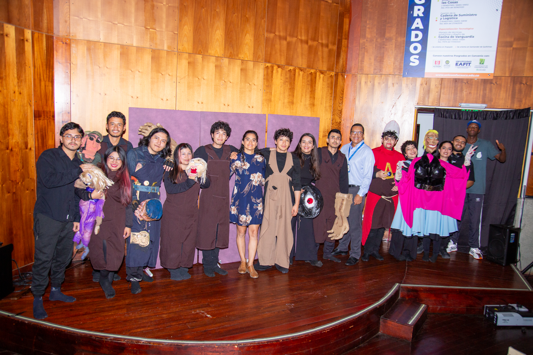 Teatro, cultura y emoción marcaron el IX Festival Unicomfacaucano de Teatro