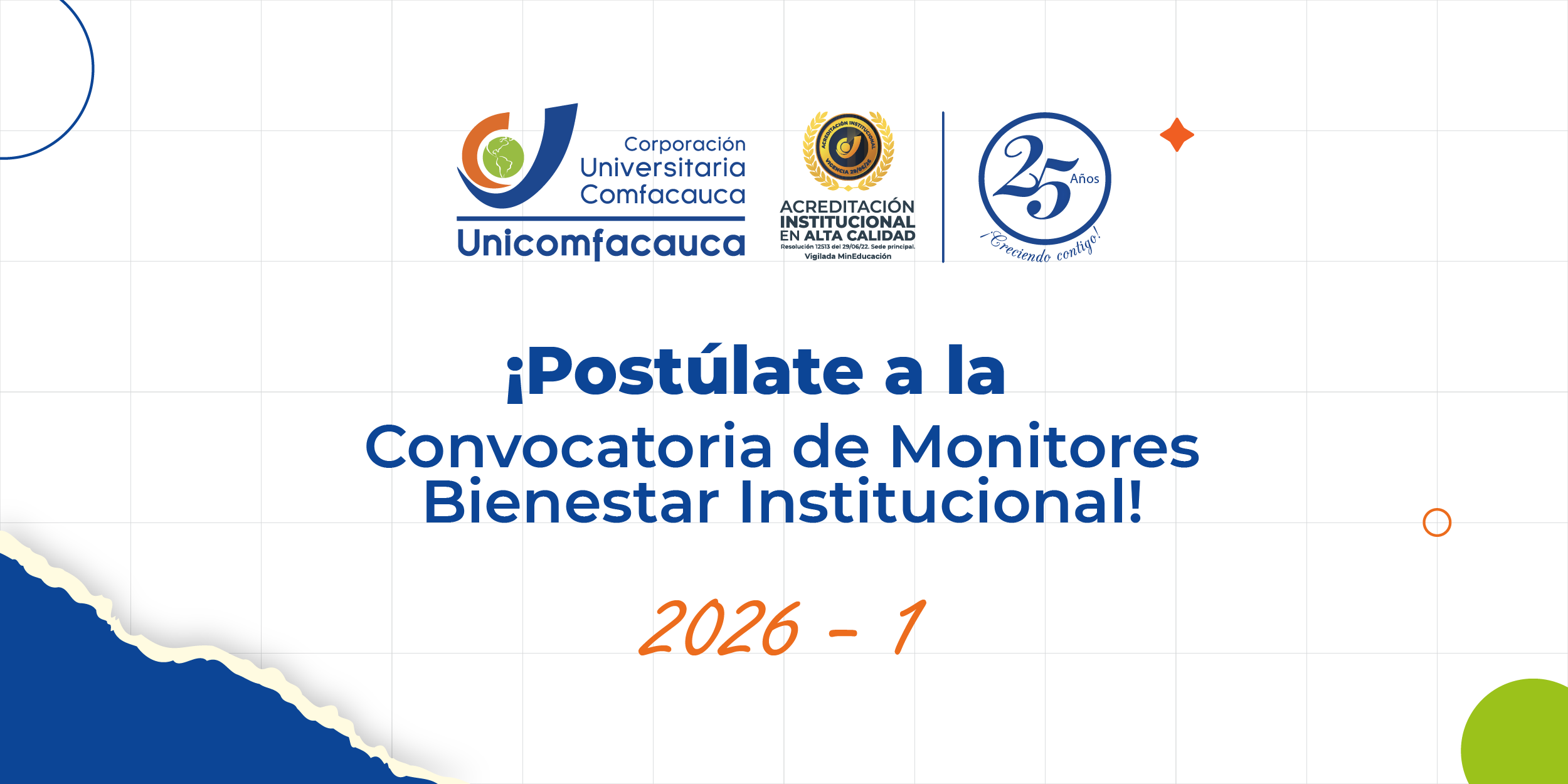 ¡Llegó tu oportunidad de ser Monitor de Bienestar Institucional!
