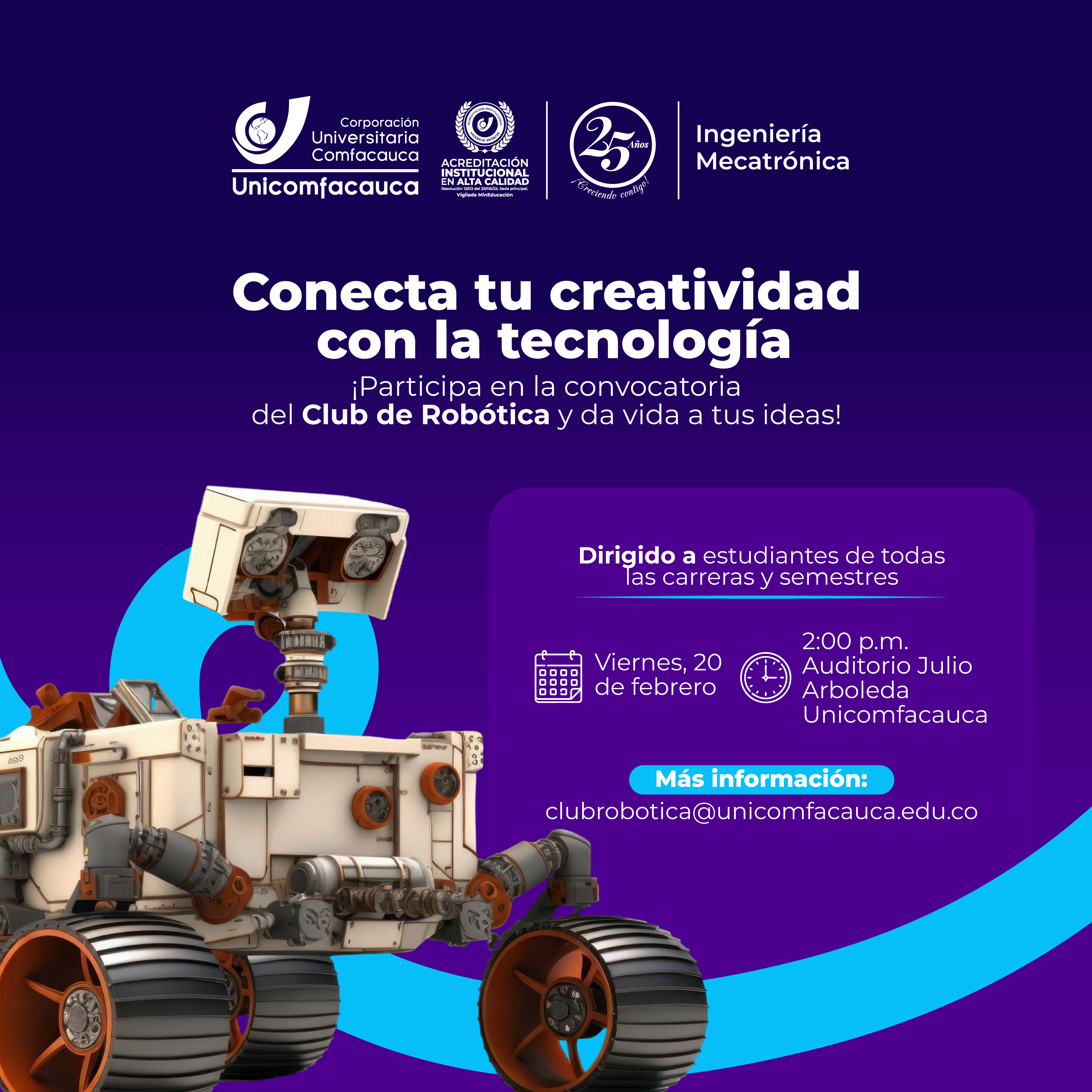 Imágen de Convocatoria: Club de Robótica