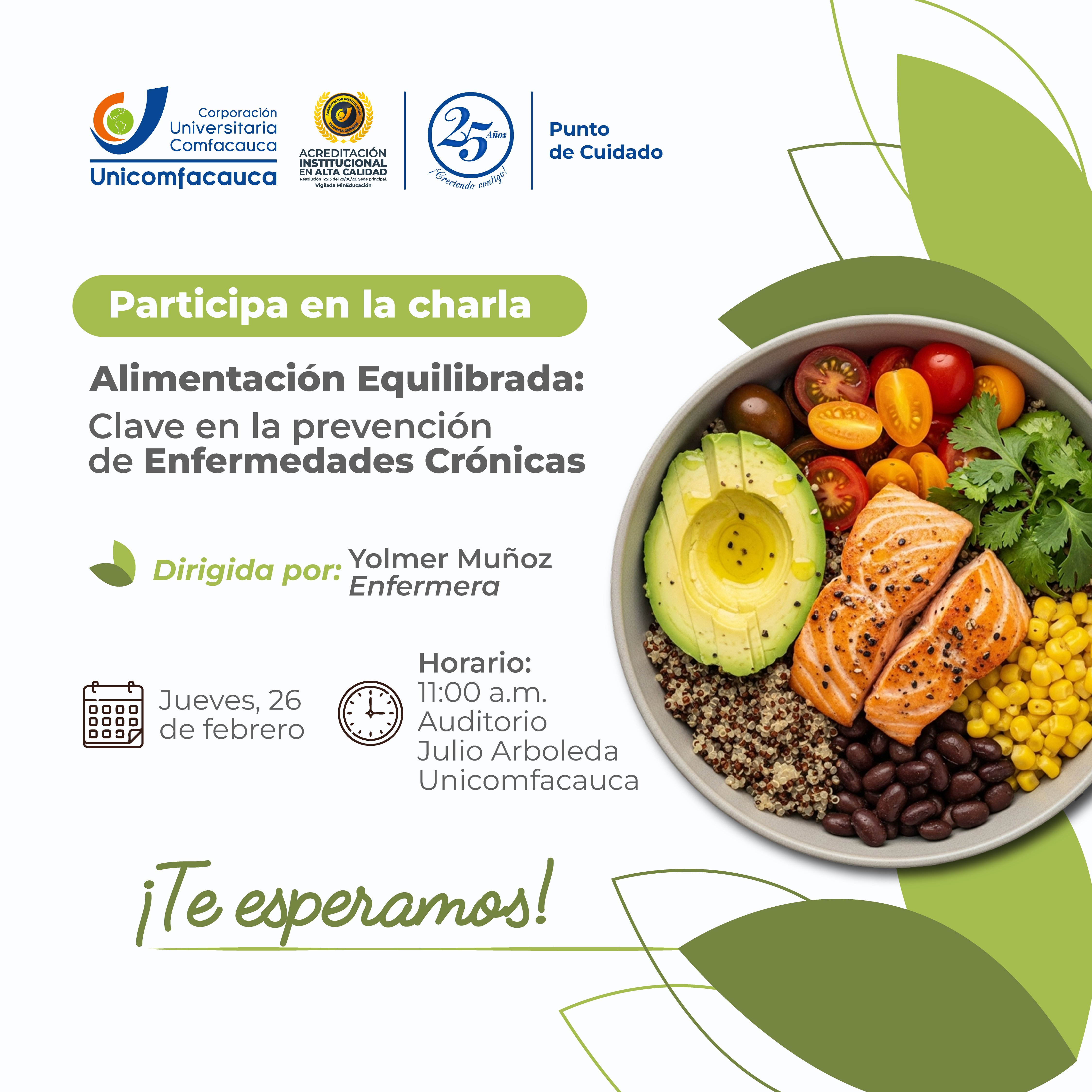 Imágen de Charla: alimentación equilibrada