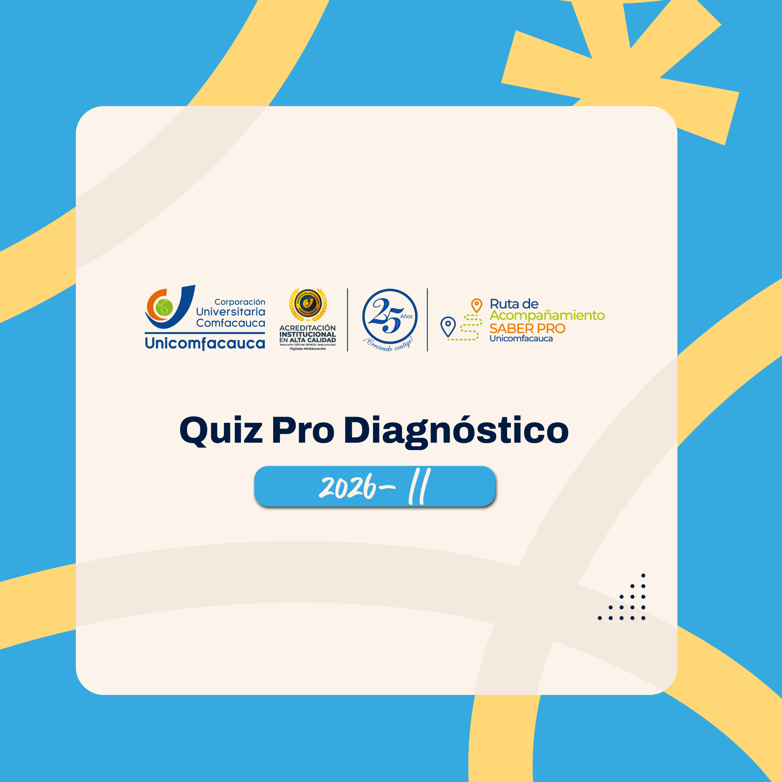 Flyer_Quiz Pro_Diagnóstico 2026.2 Quiz pro Diagnóstico 2026-II