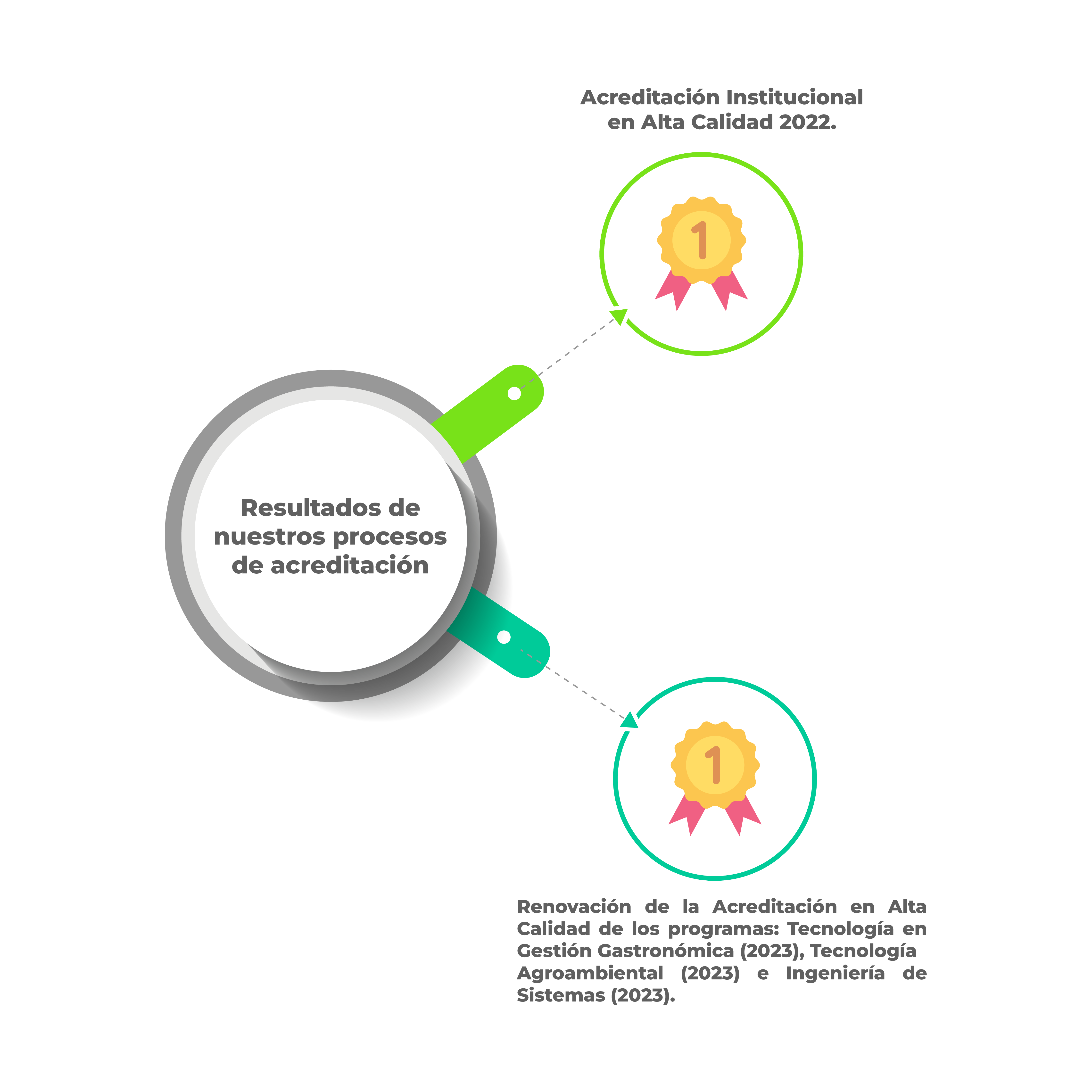 Resultados de nuestros procesos de acreditación.