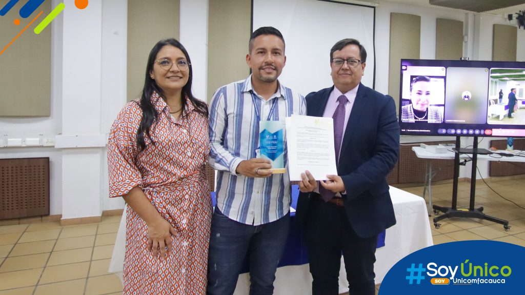 Duber Alexander Castro Rivera, reconocido por su Trabajo en Equipo.