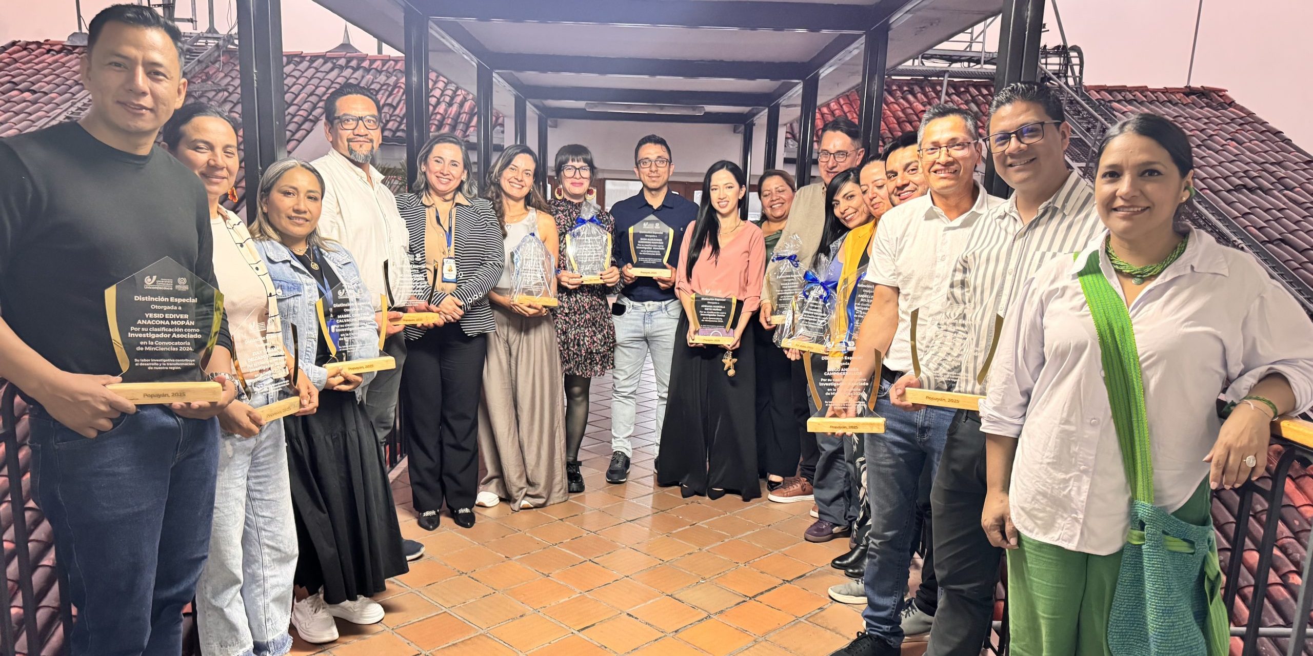 Investigadores talento Unicomfacauca clasificados como Junior y Asociado por MinCiencias