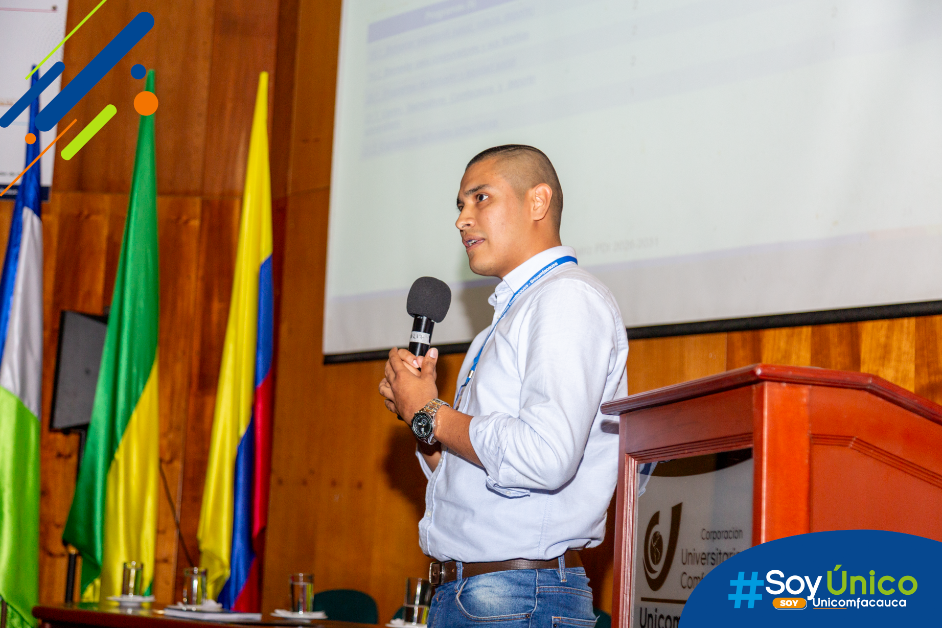 Plan de Desarrollo Institucional 2026 - 2031-15 Coordinador de Bienestar Institucional realizando la presentación del Plan de Desarrollo Institucional 2026 - 2031.