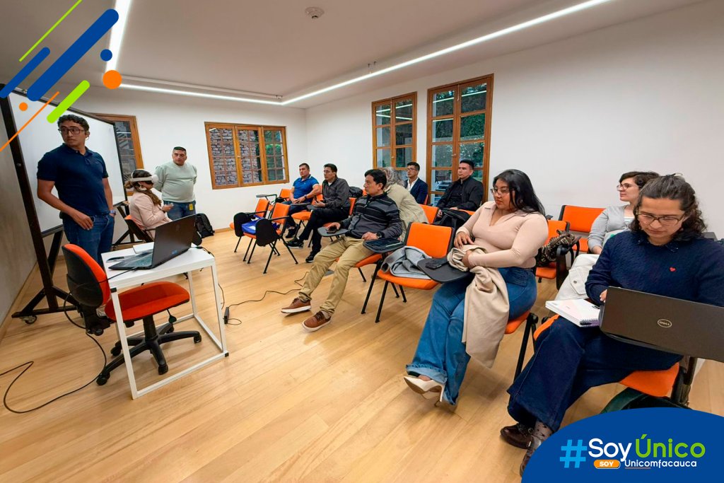 Delegación de docentes unicomfacaucanos en visita académica en la Universidad de los Andes.